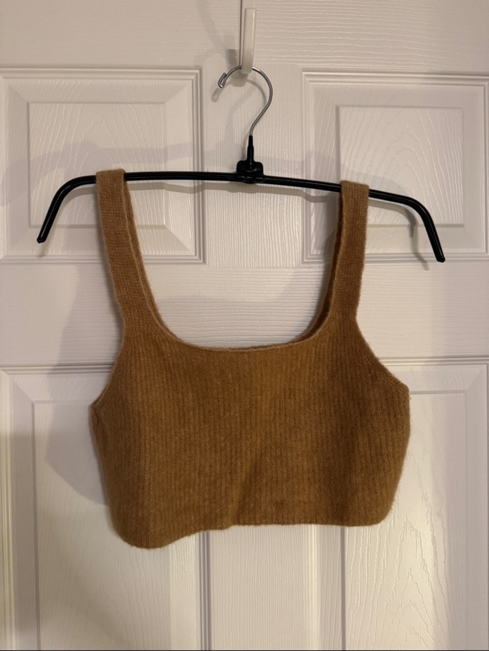 Everlane Brown Knit Tank Crop Top